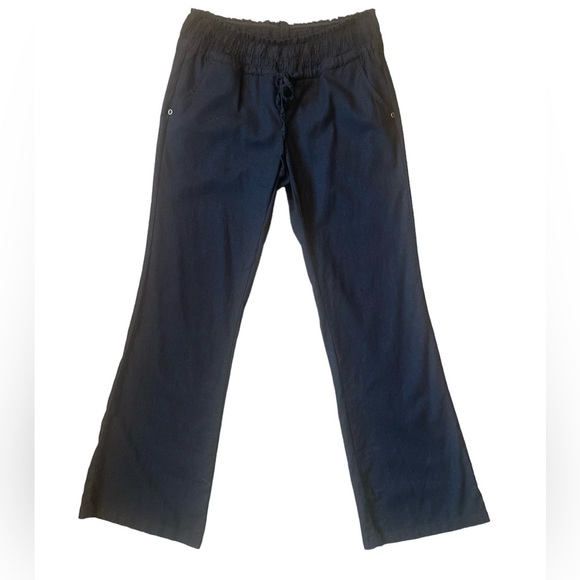 Love Tree Pants - Love Tree Black pull on linen pants Sz M